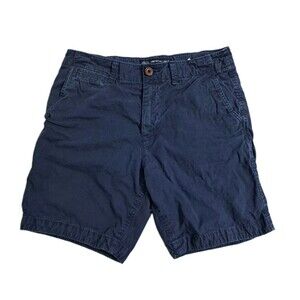 American Eagle Men's Size 30 Navy Blue Chino Golf Dress Summer Prep Shorts Y2K
